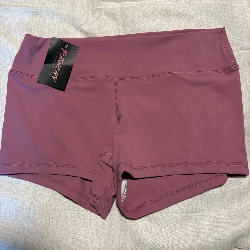 Women's Athletic Shorts in Dusty Rose Peachy Athletic L